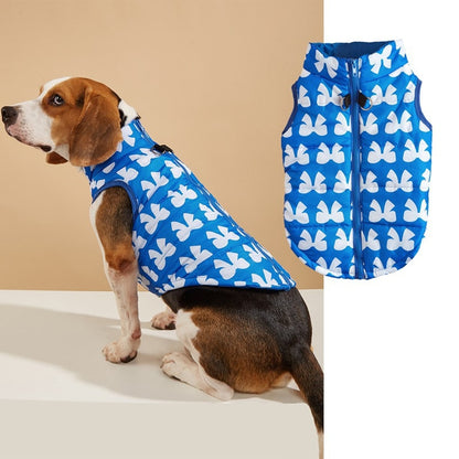Ozzie - Bow Print Dog Vest With Leash Hole