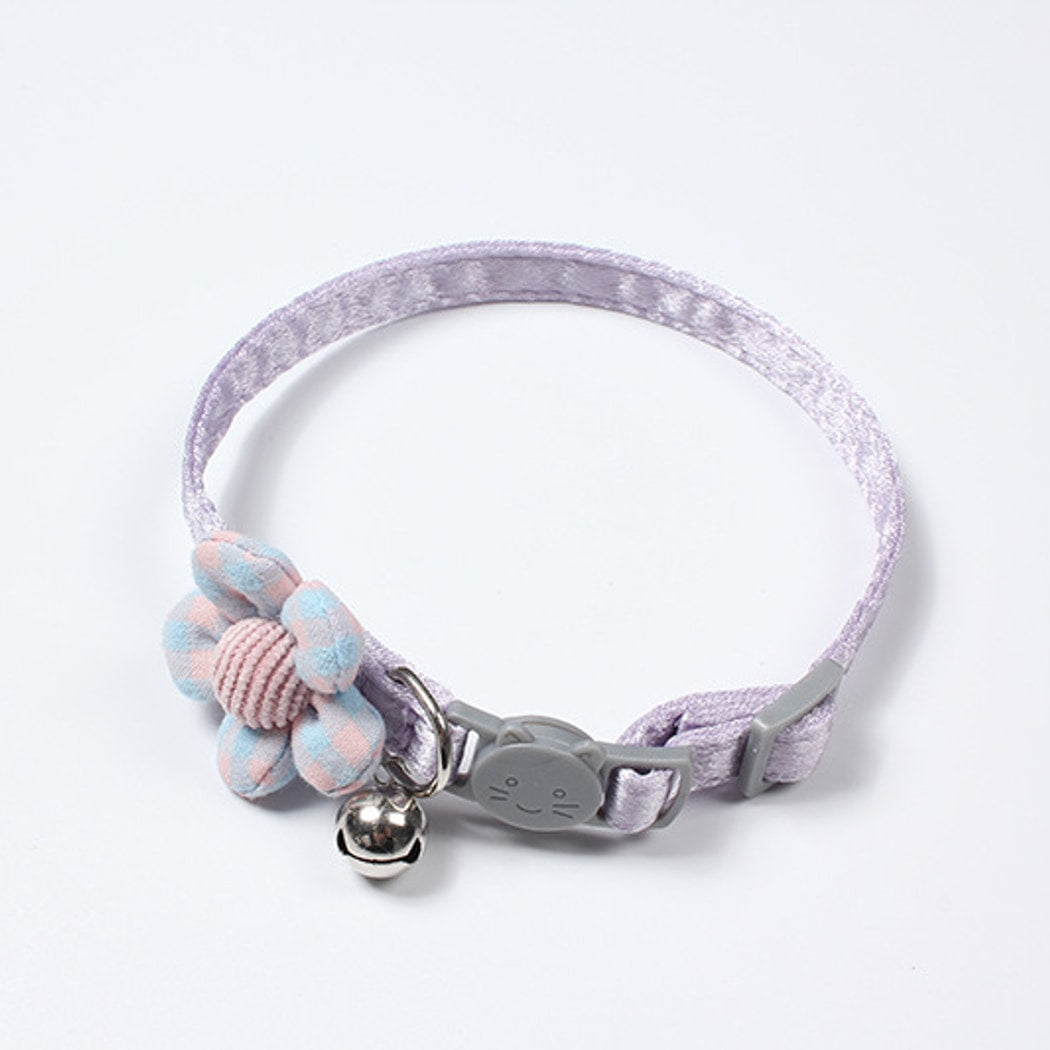 Mokka - Princess Style Flower Cat Collar with Bell