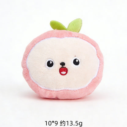 Moo - Stitched Cartoon Faces food-shaped cat toy