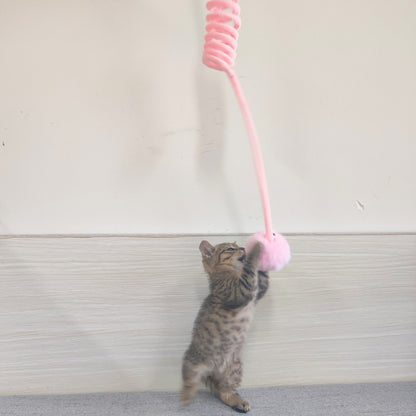 Moo - Coiled Spring and Bell Cat Toy