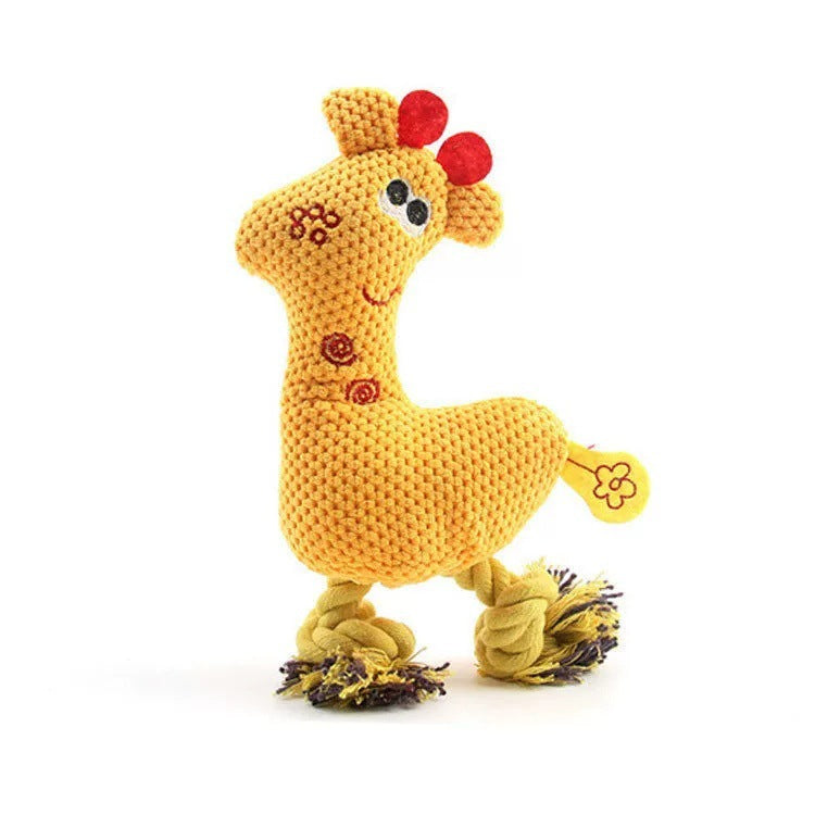 Petkin - Giraffe Plush Squeaky Dog Toy