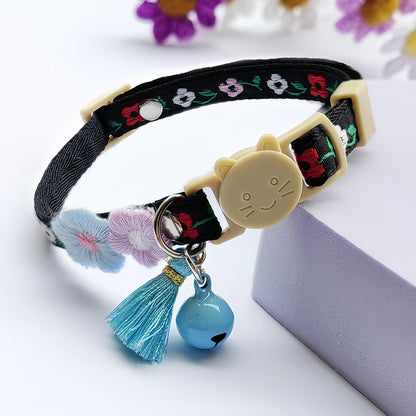 Mokka - Floral Cat Collar