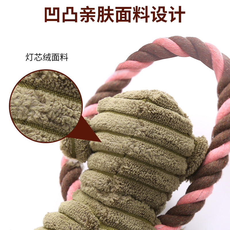 宠物用品毛绒拉环长腿大象猴子狮子耐啃咬大型犬磨牙狗狗玩具