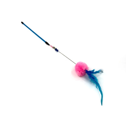 Moo - Pom-Pom Feather Cat Teaser Stick