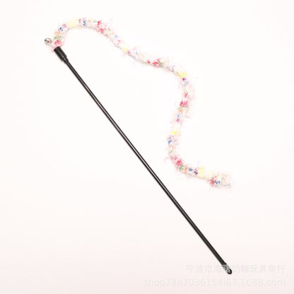 Moo - Fuzzy Cord Wand Cat Toy