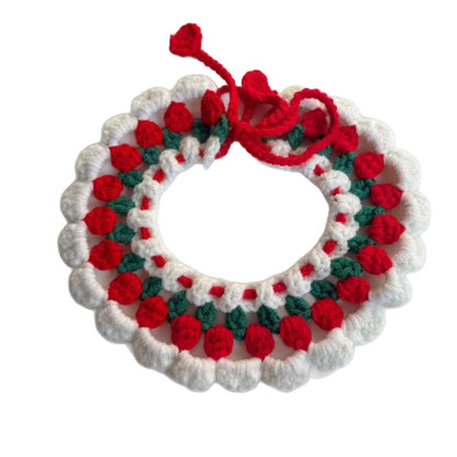 Mokka - Scalloped Crochet-Look Cat Neckwear