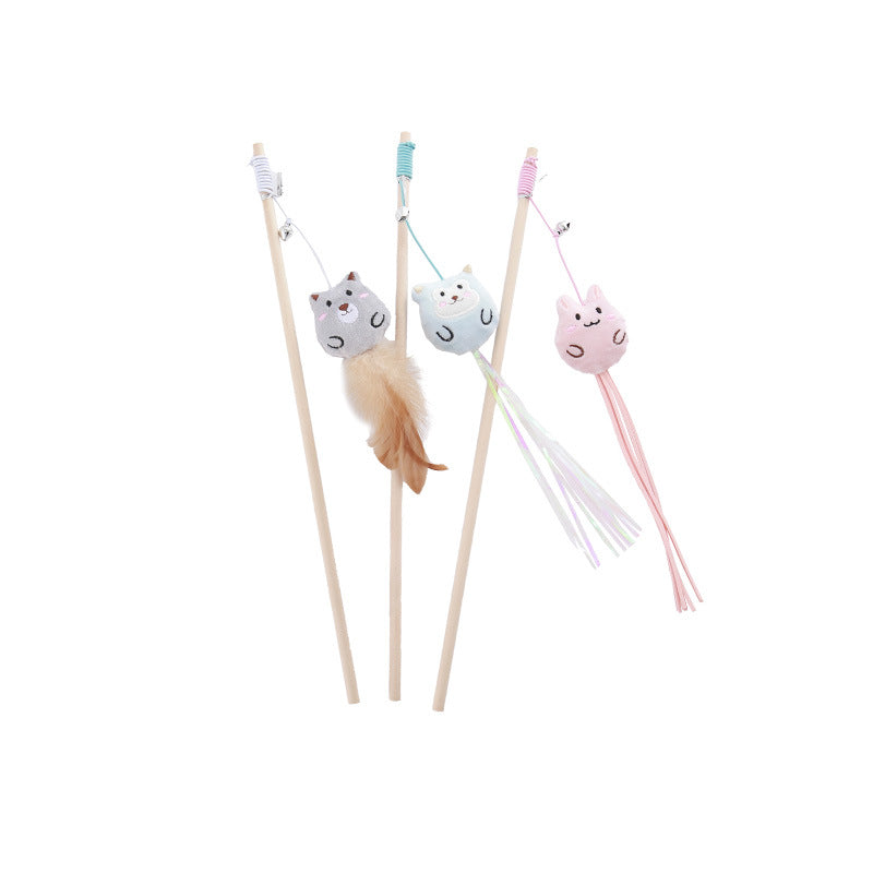 Moo - Plush Teaser Wand Cat Toy