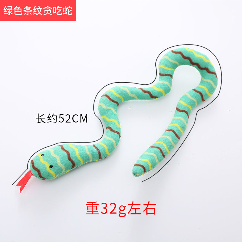 Moo - Snake-Shaped Plush Cat Toy