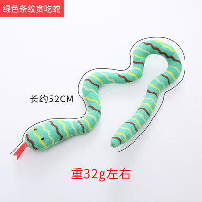 Moo - Snake-Shaped Plush Cat Toy