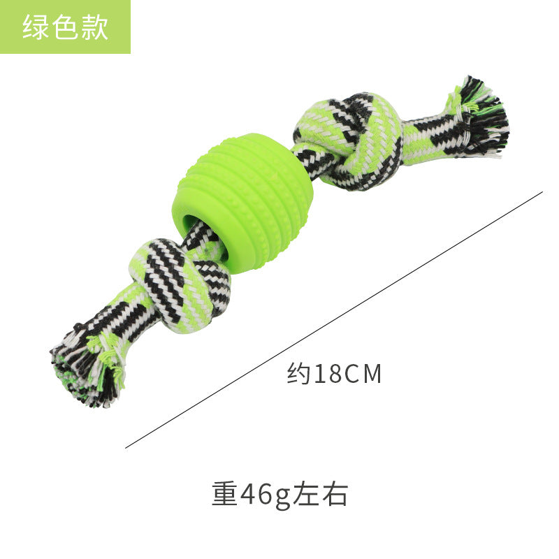 Petkin - Slotted Ball Braided Rope Dog Toy
