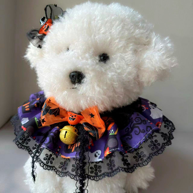 Mokka - Pumpkin-Face Bow Pet Neckwear