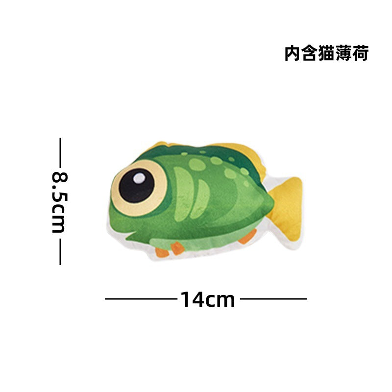 Moo - Double-Sided Print sea-creature character cat toy