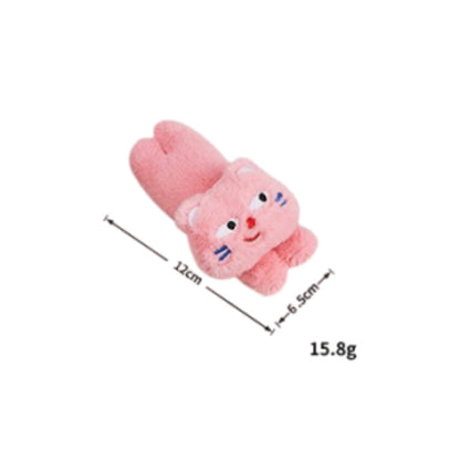 Moo - Embroidered Cartoon Cat Face plush cat toy