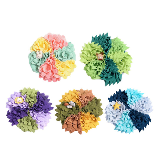 Snuffy - Round Flower Snuffle Mat for Dogs