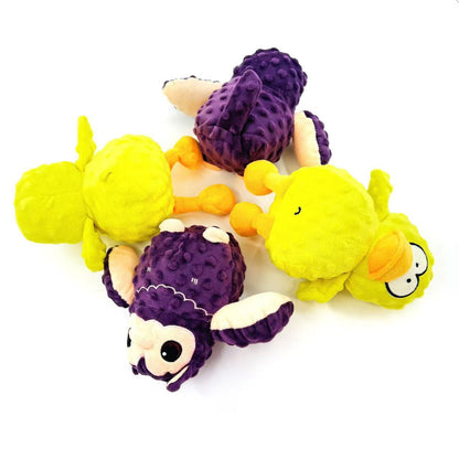 Petkin dog squeaky toy shaped like a cute animal on a white background