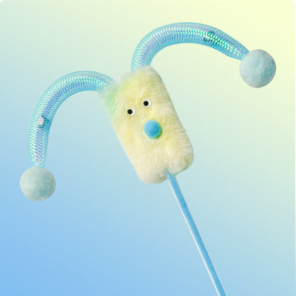 Moo Interactive Jester Wand Cat Toy displayed on a plain background