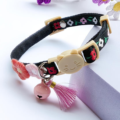 Mokka - Floral Cat Collar