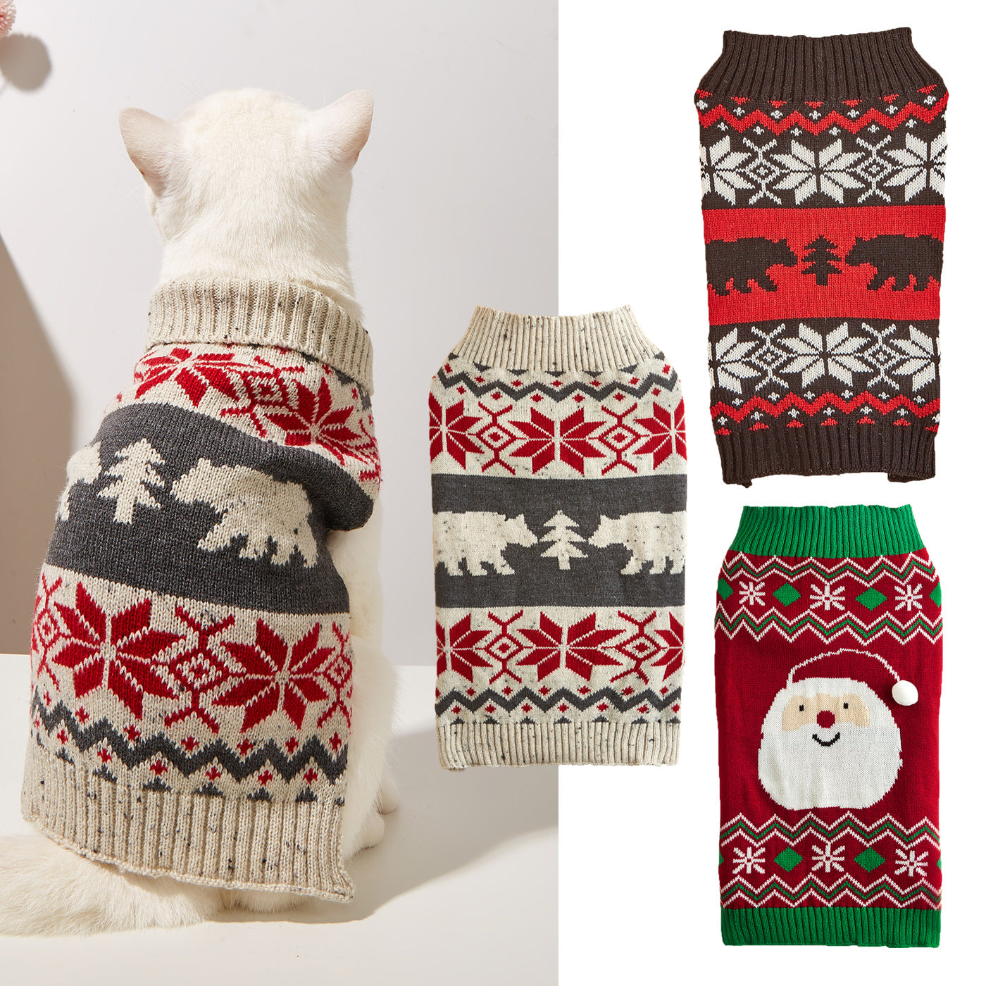 Christmoo - Christmas Pattern Pet Sweater