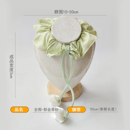 柔软蝴蝶结宠物口水巾可调节中小型犬围脖猫咪宠物围兜波点围巾
