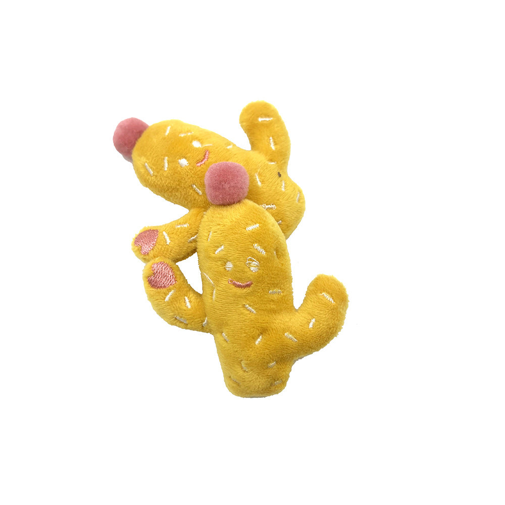 新品猫玩具卡通毛绒仙人掌玩偶猫咪自嗨解闷玩具配件宠物用品批发