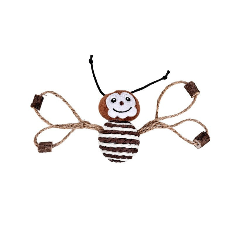 Moo - Smiling Rope-Wrapped Insect-Shaped Cat Toy