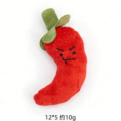Moo - Stitched Cartoon Faces food-shaped cat toy