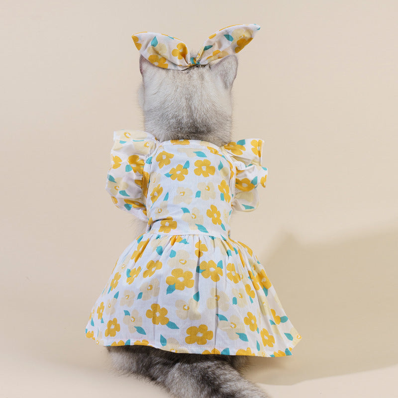 Ozzie - Floral Cat Dress