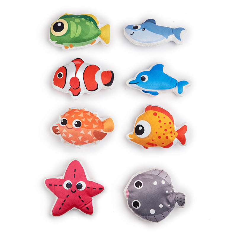 Moo - Double-Sided Print sea-creature character cat toy
