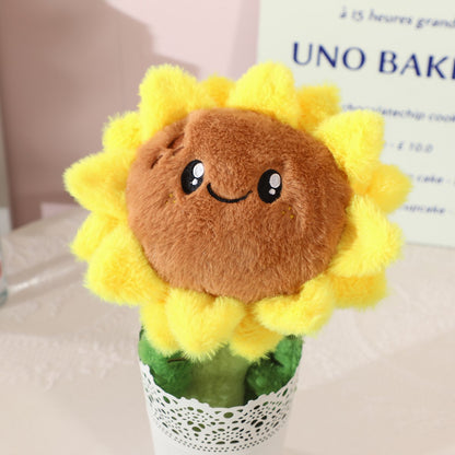 Moo – Plush Sunflower Cat Toy