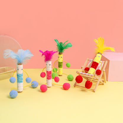 Moo Color Pop interactive cat toy with colorful design on white background