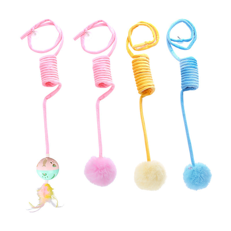 Moo - Coiled Spring and Bell Cat Toy