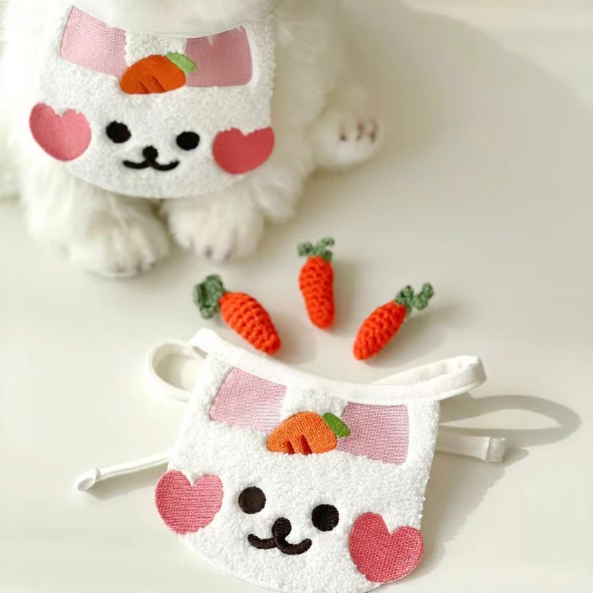 Mokka - Cute Rabbit-Shaped Pet Drool Bib