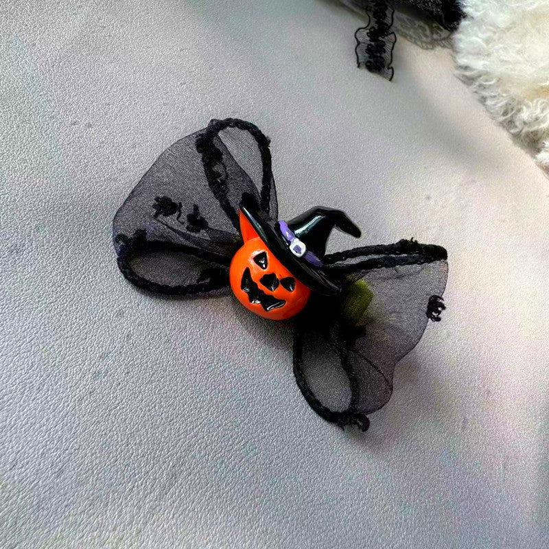 Mokka - Pumpkin-Face Bow Pet Neckwear