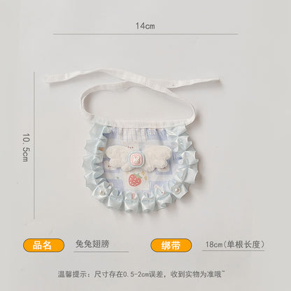 高颜值手作蕾丝宠物围兜猫咪围嘴手工可爱狗狗围巾饰品宠物口水巾
