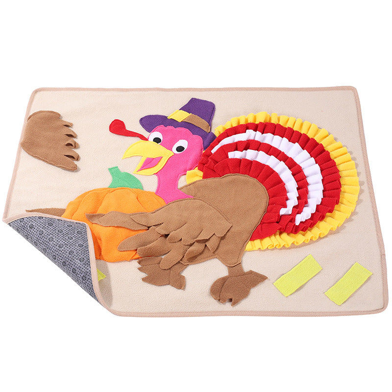 Halloweek - Turkey Dog Snuffle Mat