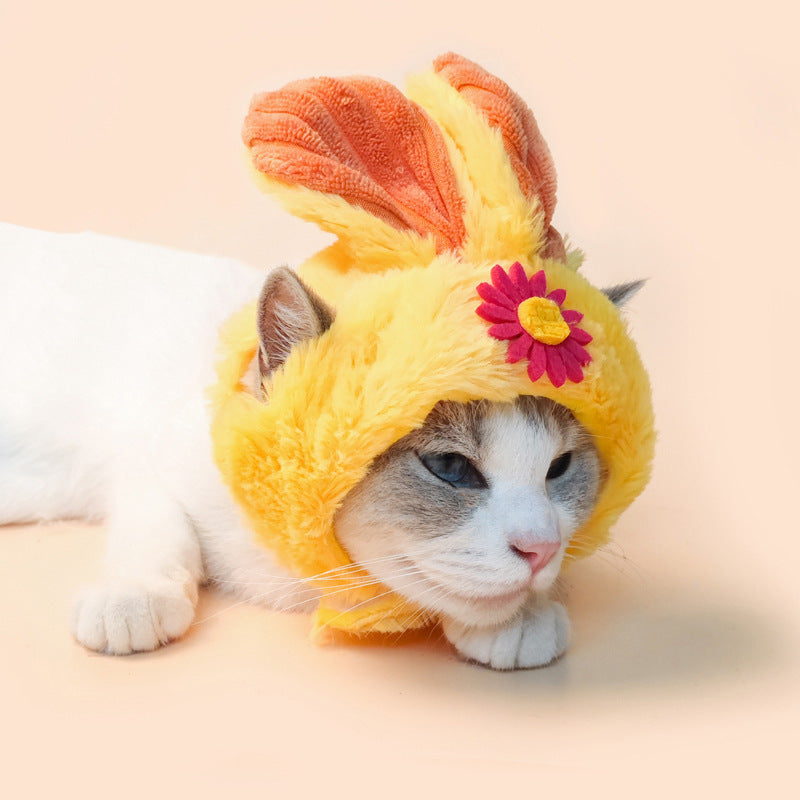 Ozzie - Cute Plush Rabbit-Shaped Pet Hat