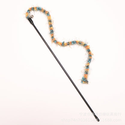 Moo - Fuzzy Cord Wand Cat Toy