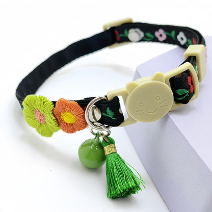 Mokka - Floral Cat Collar