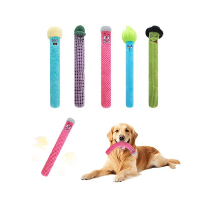 Petkin - Long Cylindrical Plush Dog Toy