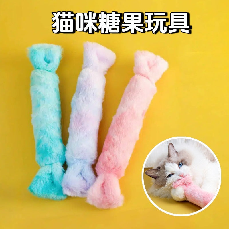 Moo - Fuzzy Candy-Shaped Cat Toy