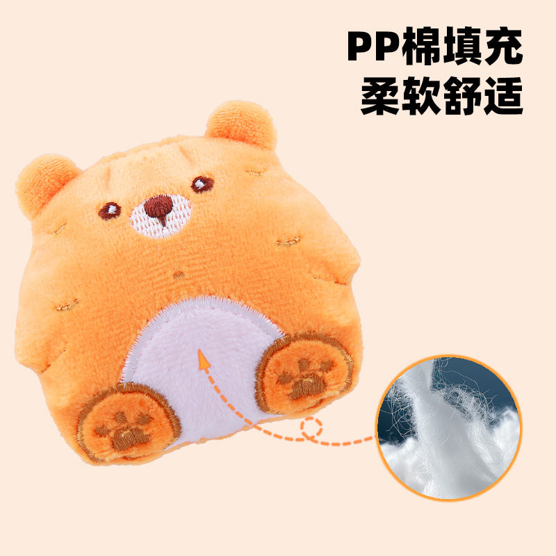 Moo - Rounded Plush Animal Character Cat Toy