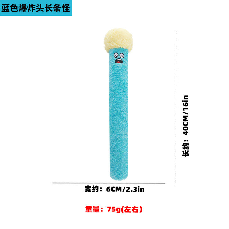 Petkin - Long Cylindrical Plush Dog Toy