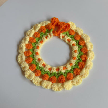 Mokka - Scalloped Crochet-Look Cat Neckwear