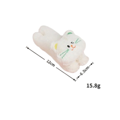 Moo - Embroidered Cartoon Cat Face plush cat toy