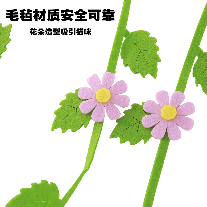 Moo - Flower Vine Wand Cat Toy