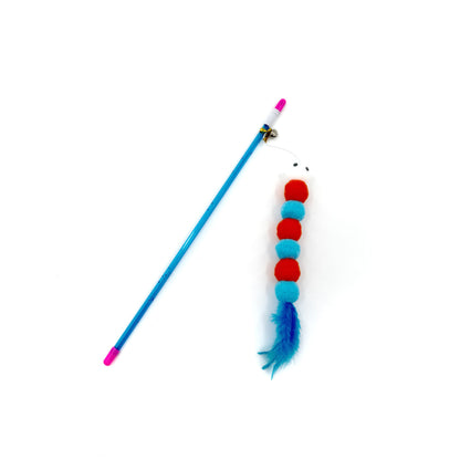 Moo - Fuzzy Caterpillar Feather Cat Teaser