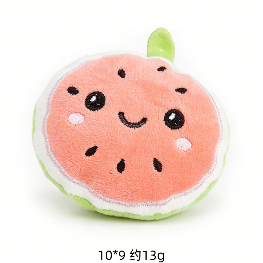 Moo - Stitched Cartoon Faces food-shaped cat toy