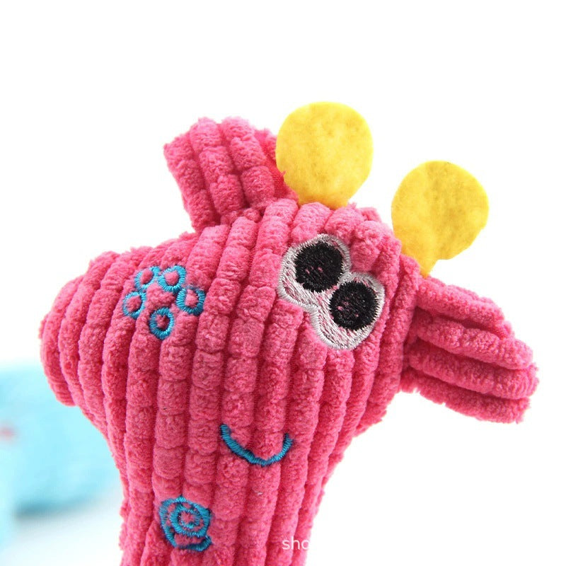 Petkin - Giraffe Plush Squeaky Dog Toy