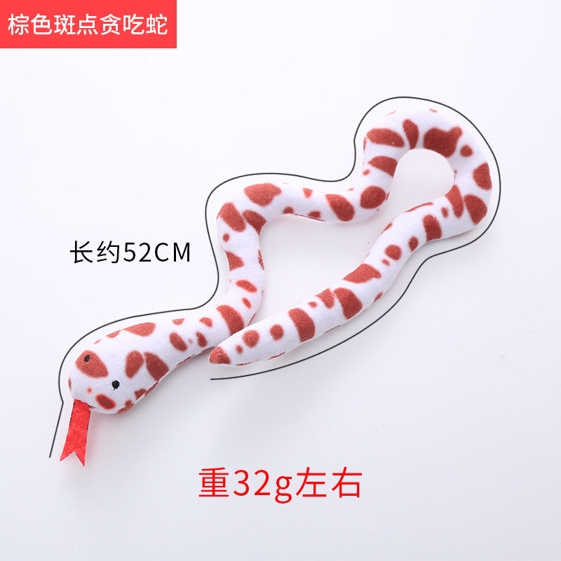 Moo - Snake-Shaped Plush Cat Toy