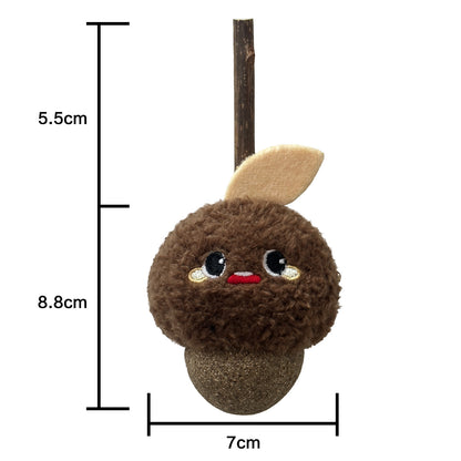 Moo - Acorn Chew & Chase Toy – Silvervine Cat Teether